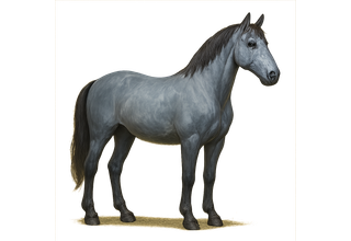 Gray horse preview